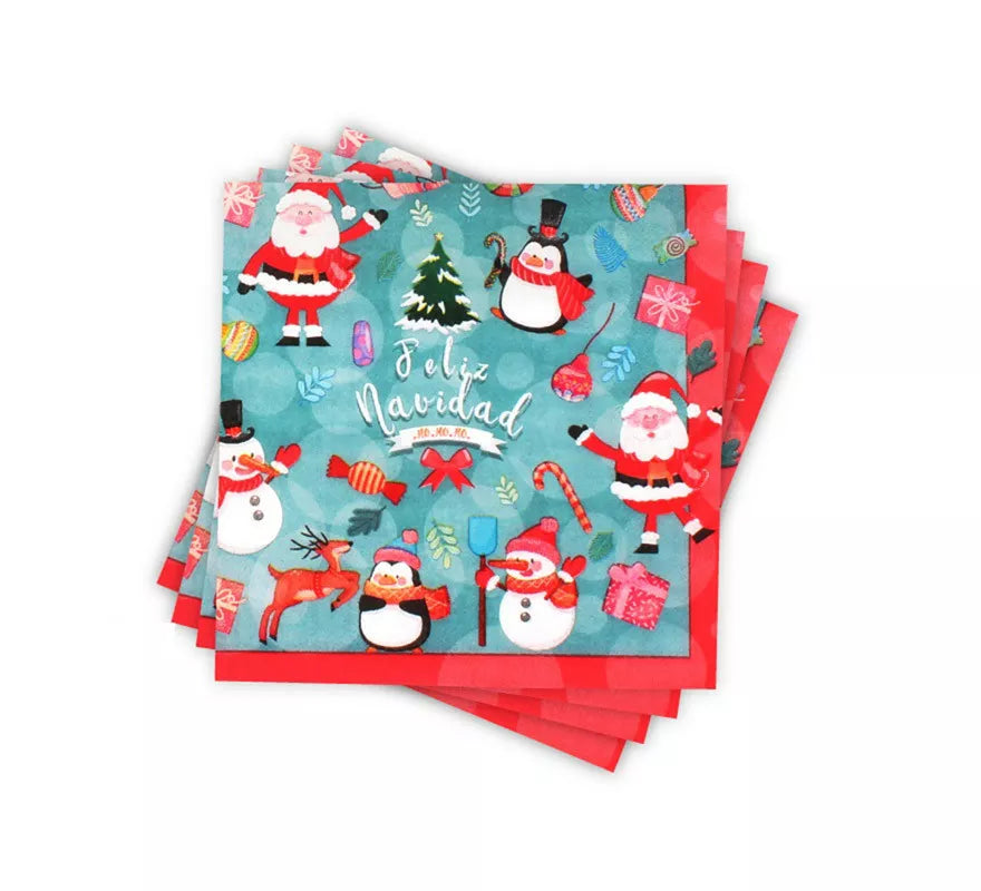 Translation missing: it.12 Servilletas de papel de Feliz Navidad