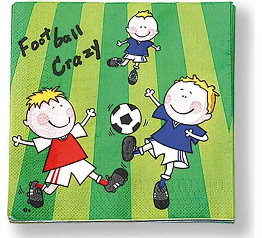 Translation missing: it.20 Servilletas de Fútbol de 33x33 cm