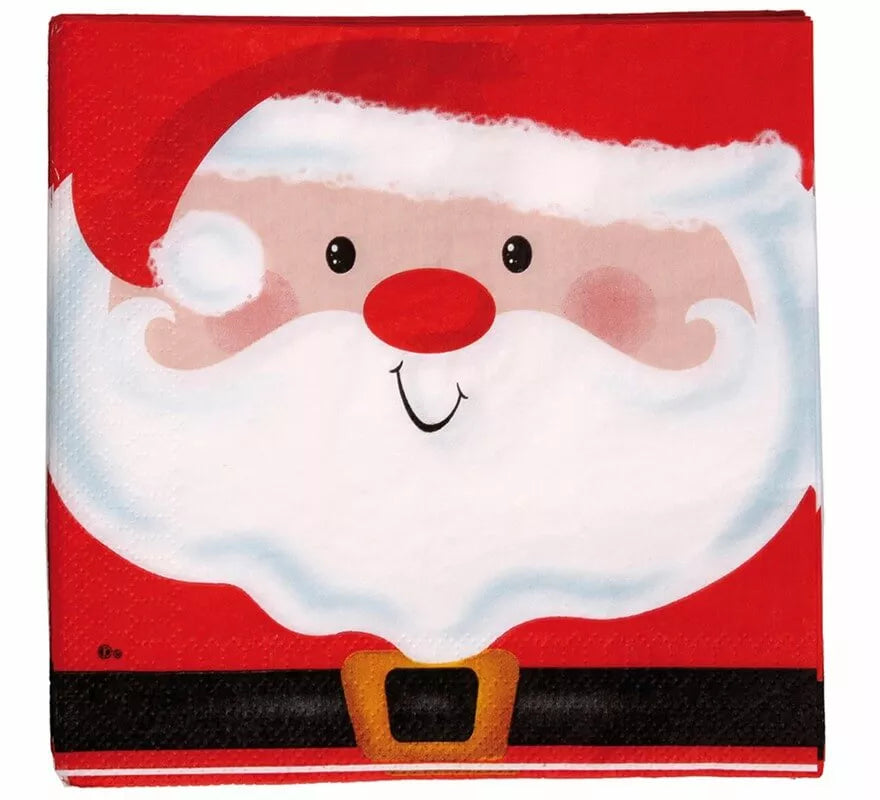 Translation missing: it.20 Servilletas de Santa Claus de 33x33 cm
