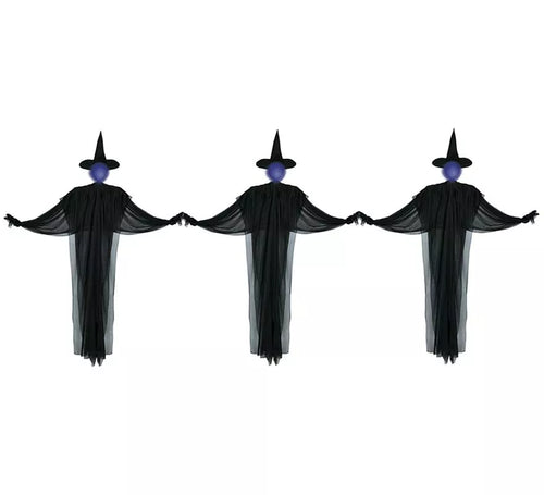 3 Brujas negras con Luz de 160 cm