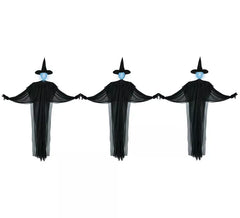 3 Streghe Nere con Luce da 160 cm