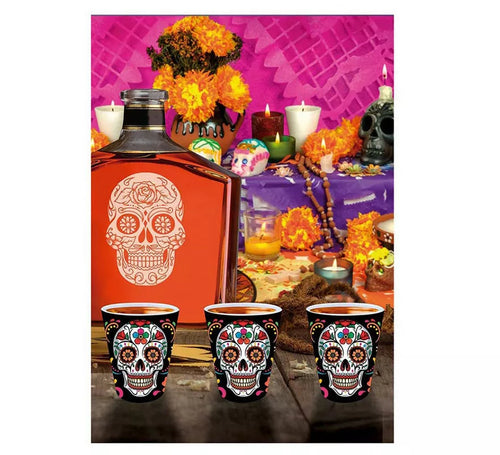 3 Chupitos Catrina de 5X6 cm