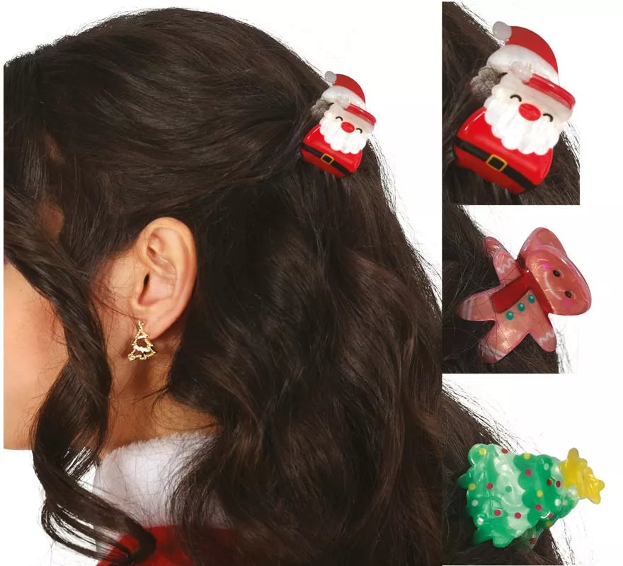 Translation missing: it.3 Pinzas de Navidad para el Pelo de 3,5 cm