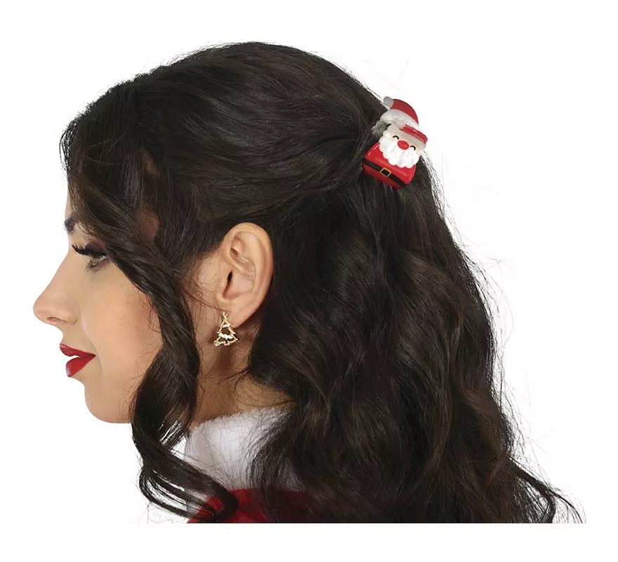 3 Pinzas de Navidad para el Pelo de 3,5 cm