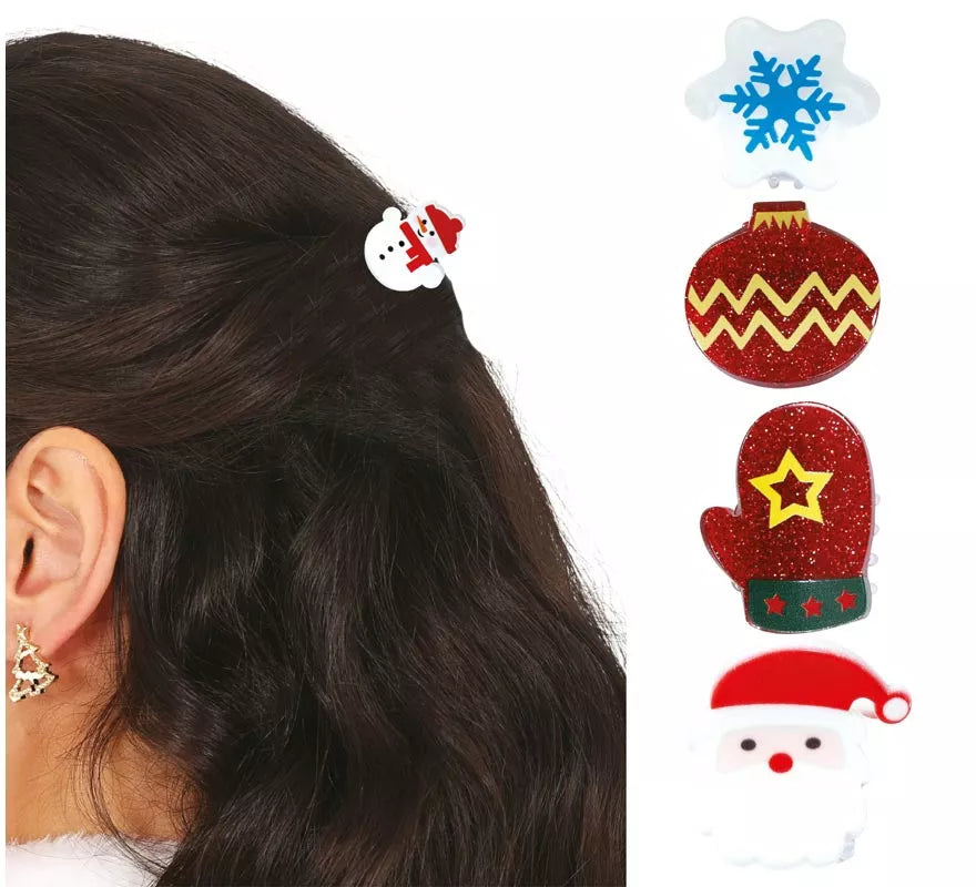Translation missing: it.5 Pinzas de Navidad para el Pelo de 2,5 cm