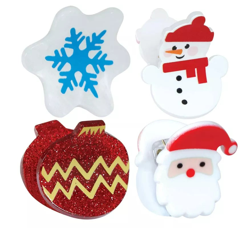 Translation missing: es.5 Pinzas de Navidad para el Pelo de 2,5 cm