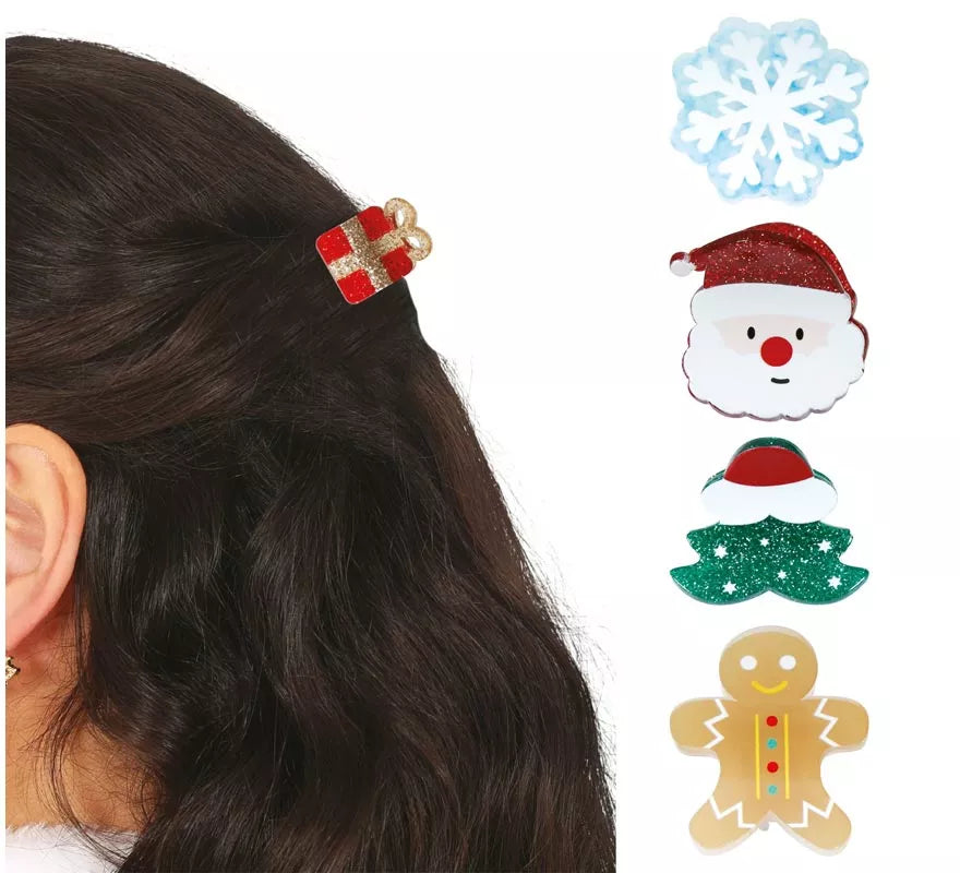 Translation missing: it.5 Pinzas de Navidad para el Pelo de 3 cm
