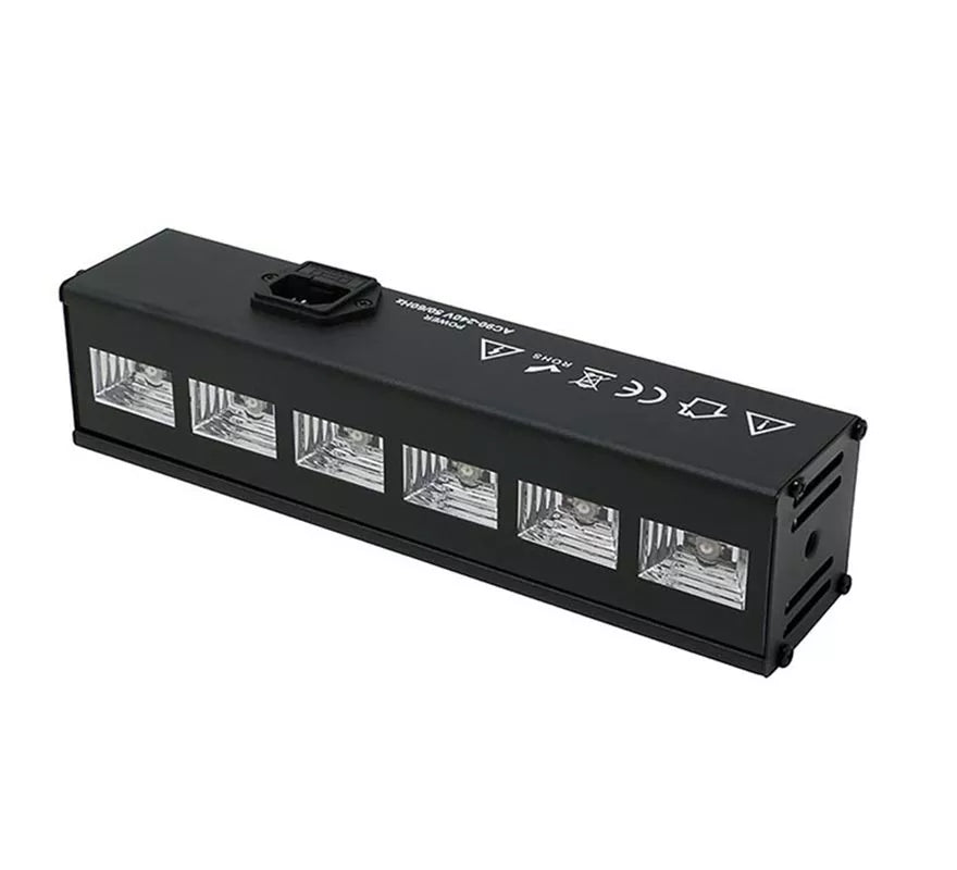 Translation missing: it.6 Leds Luz negra uv para interior de 6x3 w