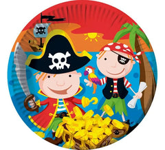 6 piatti pirata di 22 cm