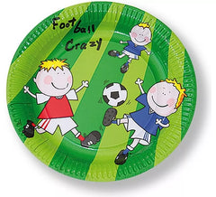 6 piatti da calcio usa e getta da 22 cm di diametro