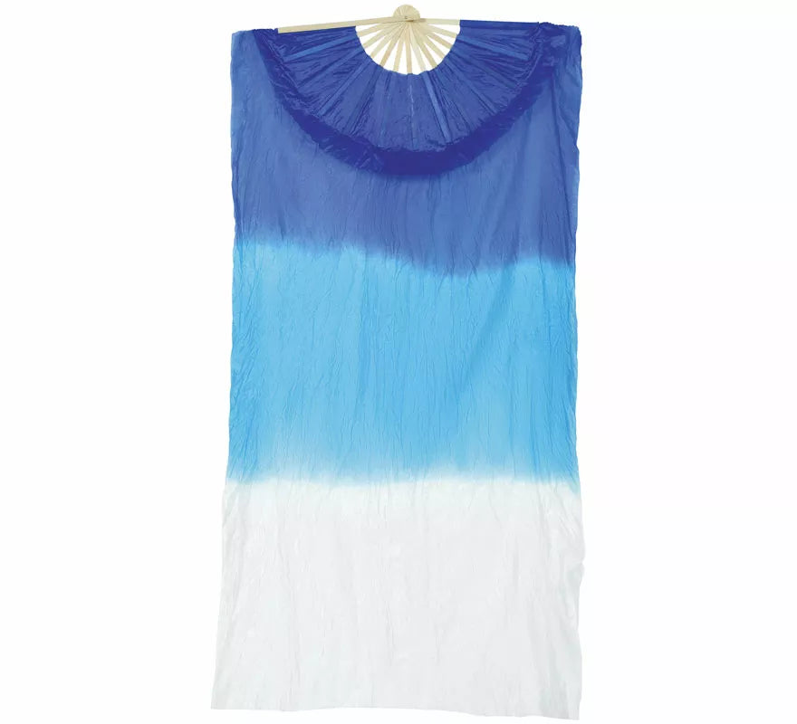 Translation missing: es.Abanico azul y blanco largo de 60x140 cm