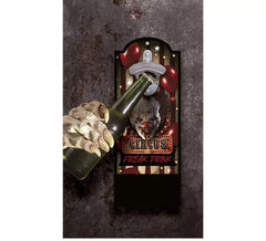 Apribottiglie Circus in legno da muro 30x12 cm