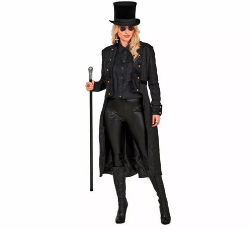 Abrigo Victoriano negro para mujer