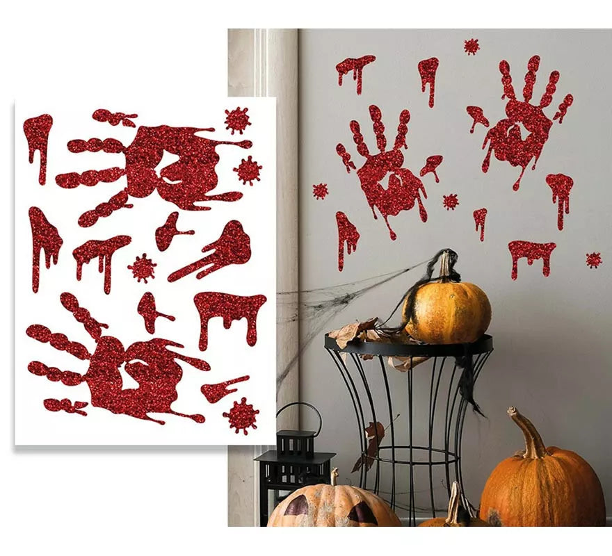 Translation missing: it.Adhesivo Glitter Mano Sangre 30x40 cm