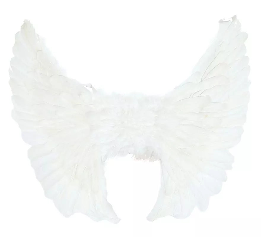 Translation missing: es.Alas con Plumas Blanca 50 X 45 cm