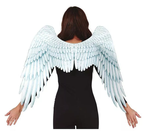 Alas de Ángel de Tela Blancas de 100x70 cm