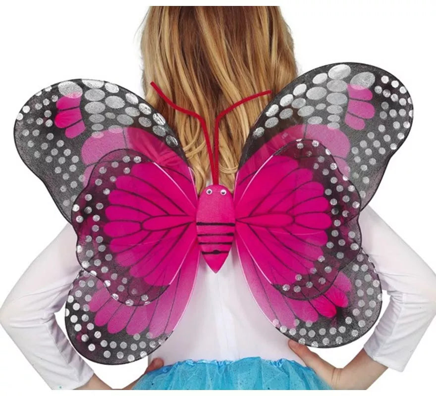 Translation missing: es.Alas de Mariposa Fucsia y Negro de 50x39 cm