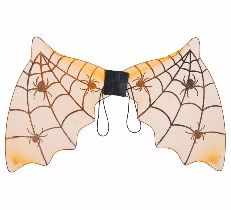 Translation missing: es.Alas de Murciélago Naranja con Arañas de 60X35 cm