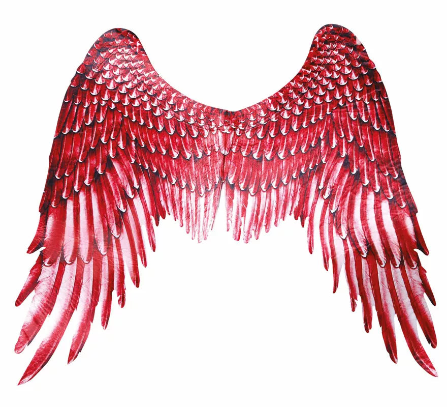 Translation missing: it.Alas de Plumas con Tela Roja de 105X45 cm
