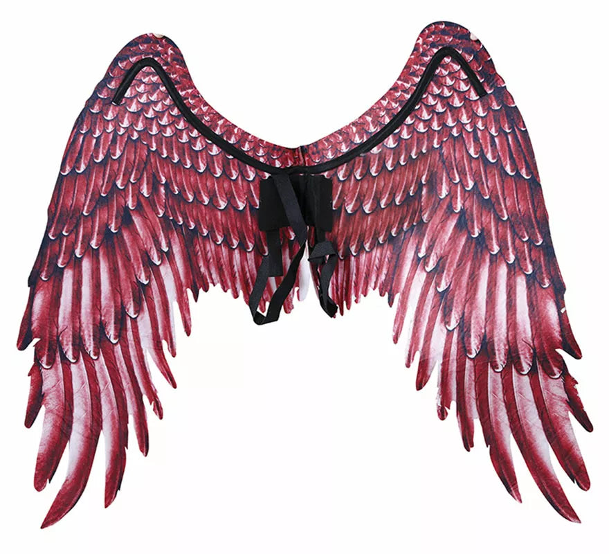 Translation missing: it.Alas de Plumas con Tela Roja de 105X45 cm