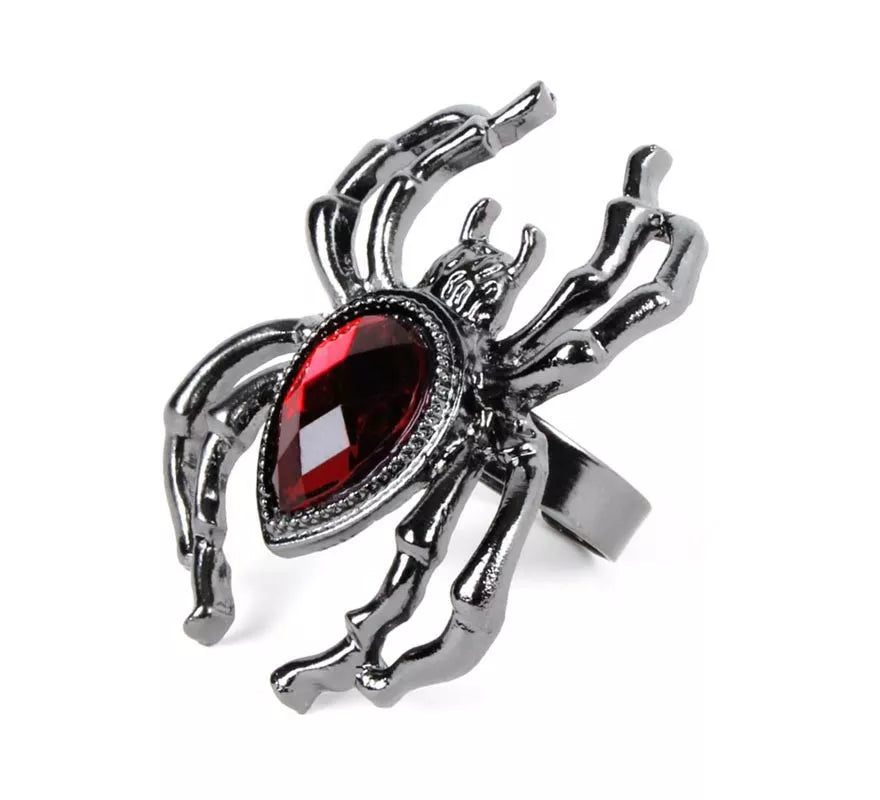 Translation missing: it.Anillo de Araña con rubí falso de metal