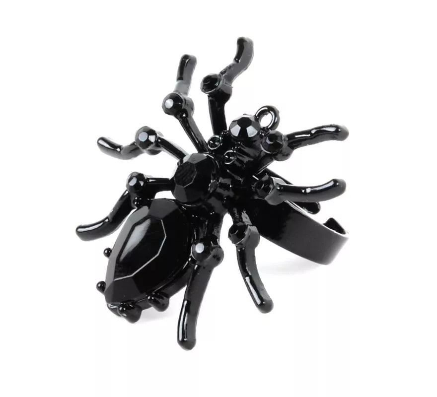 Translation missing: it.Anillo de Araña negra de metal