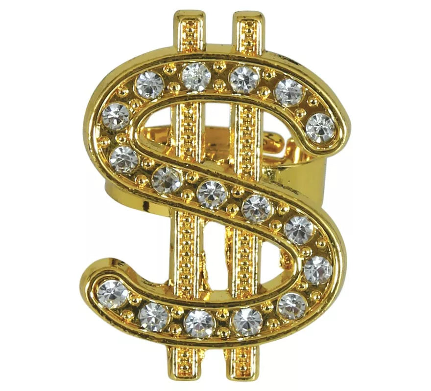 Translation missing: es.Anillo Dólar Metálico dorado