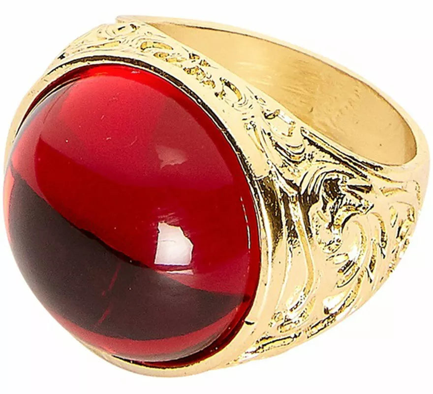 Translation missing: it.Anillo dorado con Gema roja