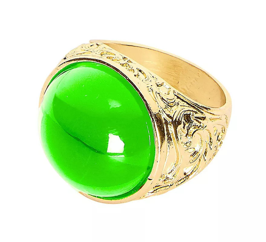 Translation missing: es.Anillo Dorado con Gema Verde