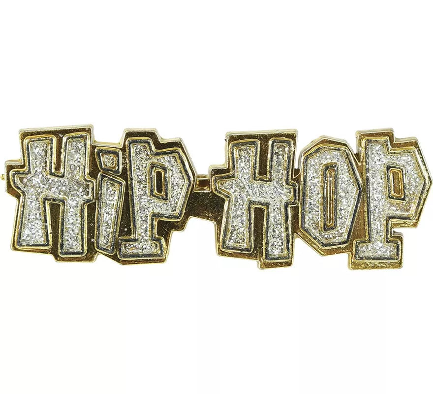 Anillo dorado 'Hip Hop'
