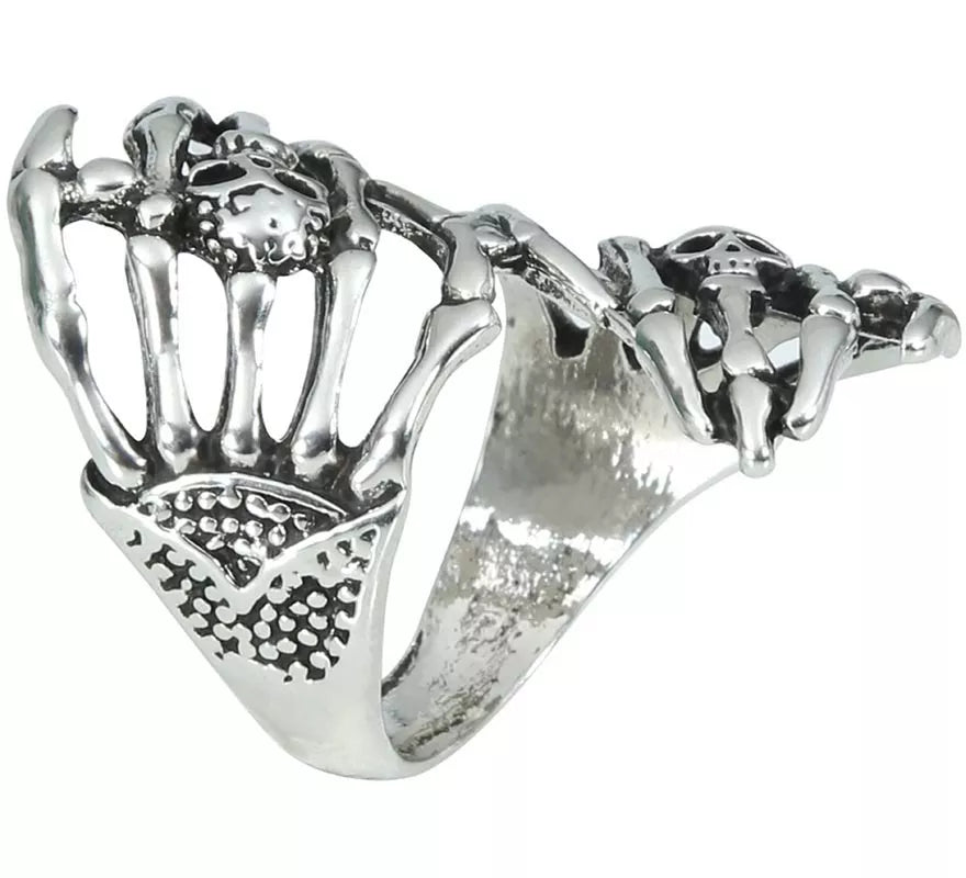 Translation missing: es.Anillo Manos Esqueleto de Metal