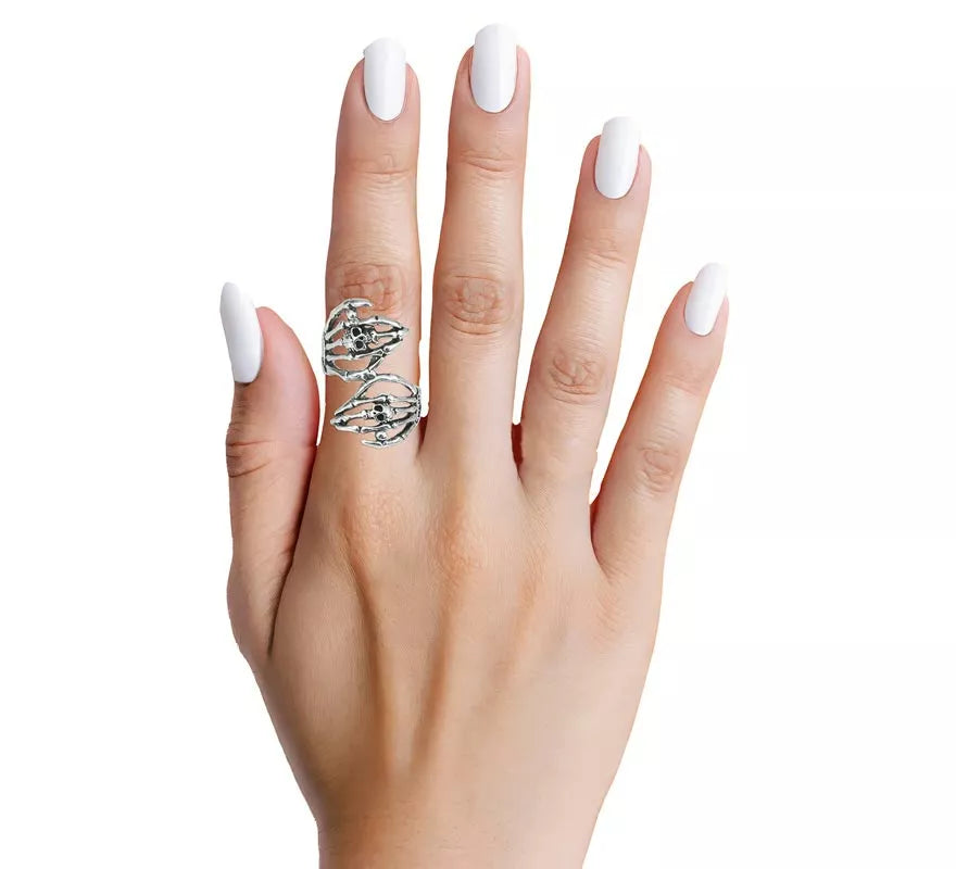 Translation missing: es.Anillo Manos Esqueleto de Metal