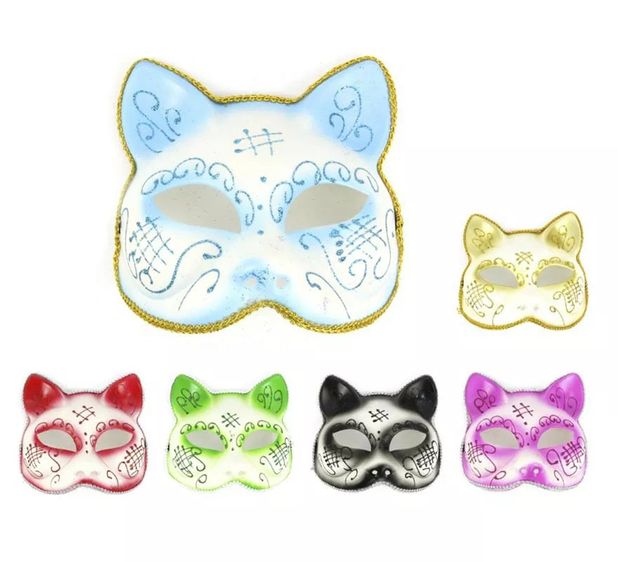 Translation missing: es.Antifaz Carnaval de Gato colores surtidos