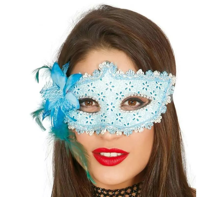 Translation missing: es.Antifaz con Flor azul