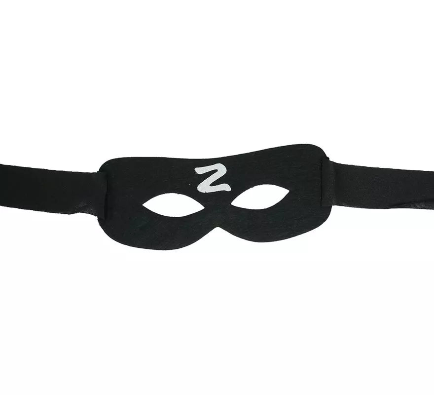 Antifaz de Bandido negro