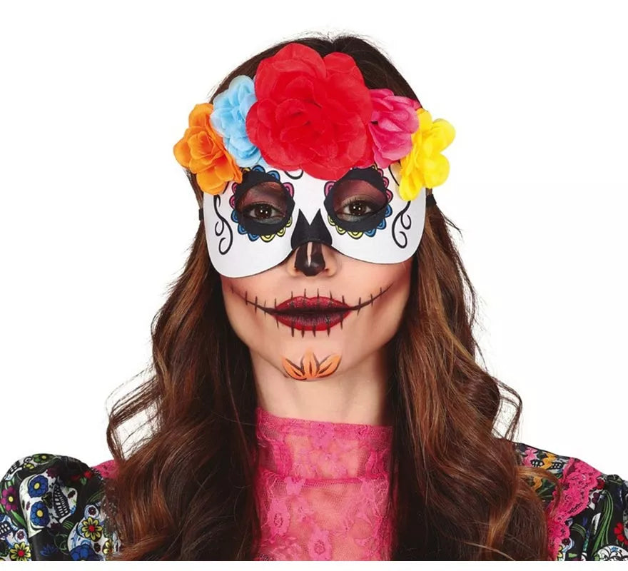 Translation missing: it.Antifaz de Catrina con Flores