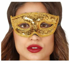 Maschera con paillettes in vari colori