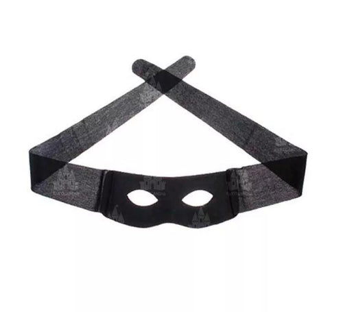 Antifaz de negro de bandido enmascarado