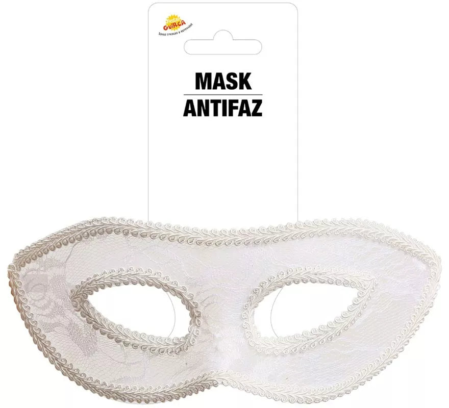 Translation missing: it.Antifaz de puntilla blanco