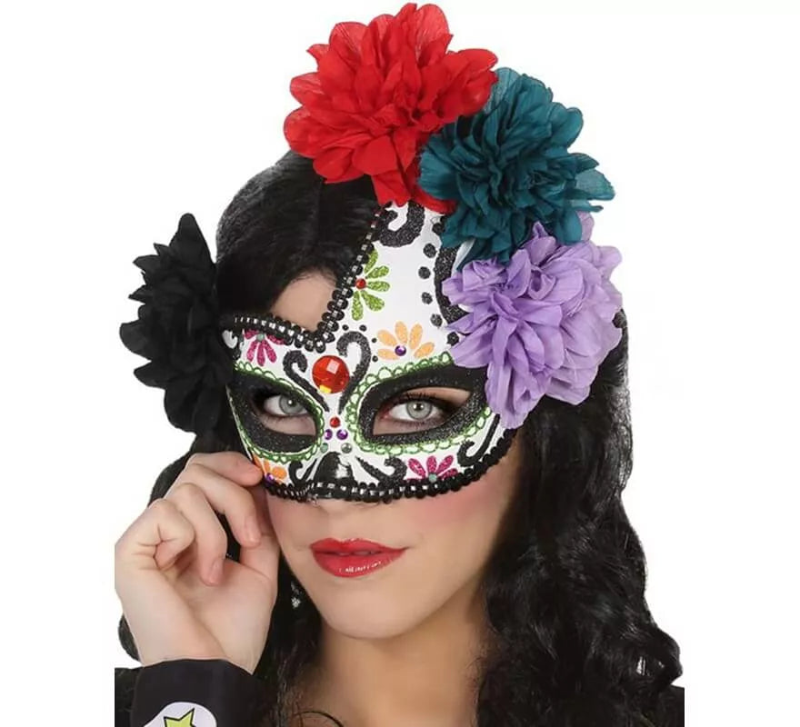 Translation missing: it.Antifaz del Día de los Muertos para adultos