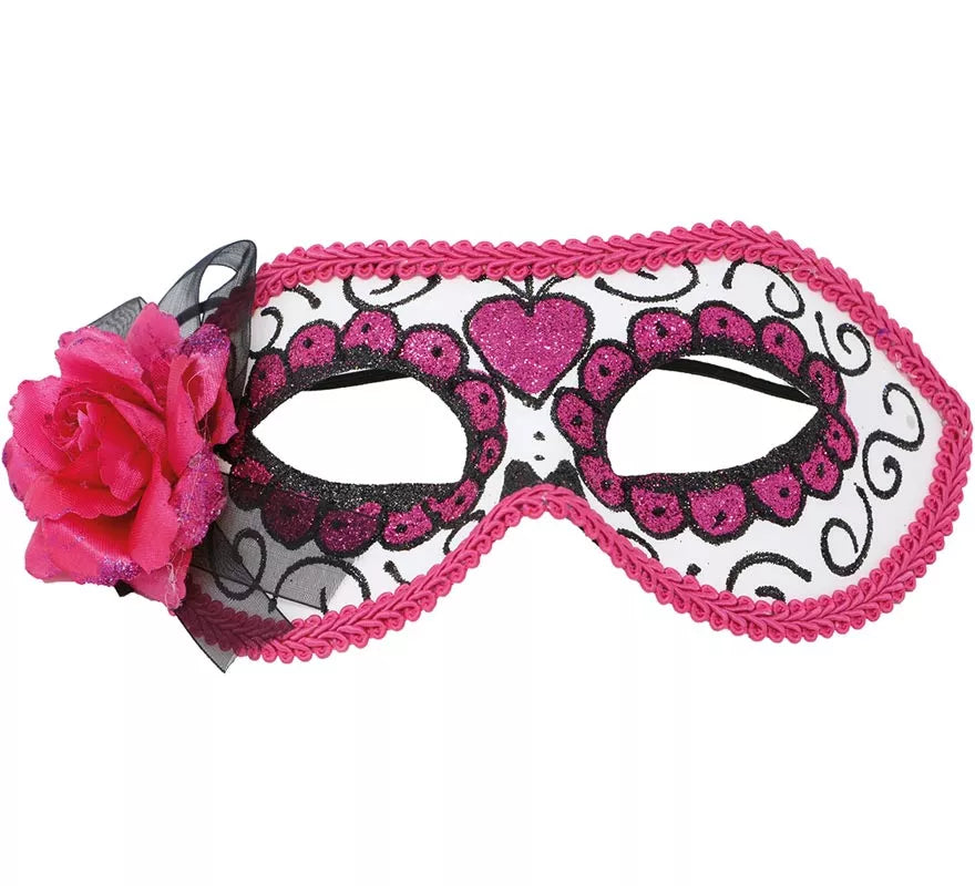 Translation missing: it.Antifaz del Día de los Muertos Rosa