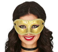Elegante maschera dorata per adulti
