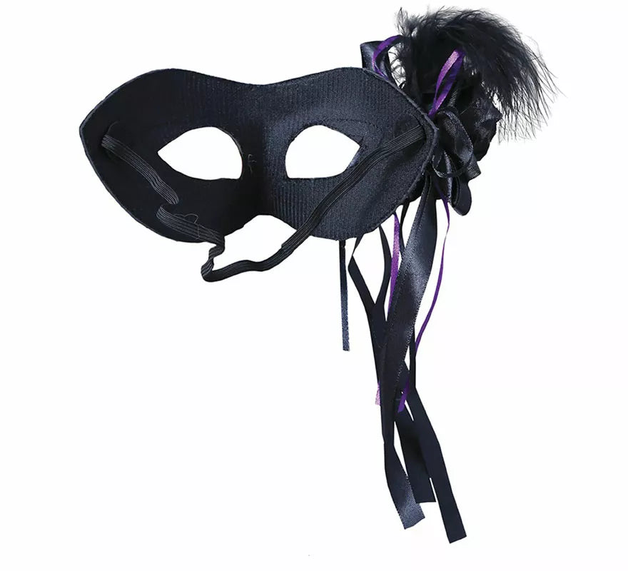 Translation missing: it.Antifaz Negro con Pluma