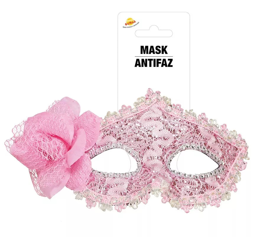 Translation missing: it.Antifaz Rosa con Flor