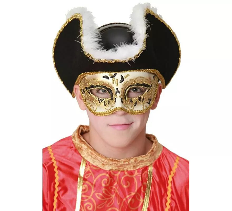 Translation missing: it.Antifaz Veneciano con Sombrero Bucanero