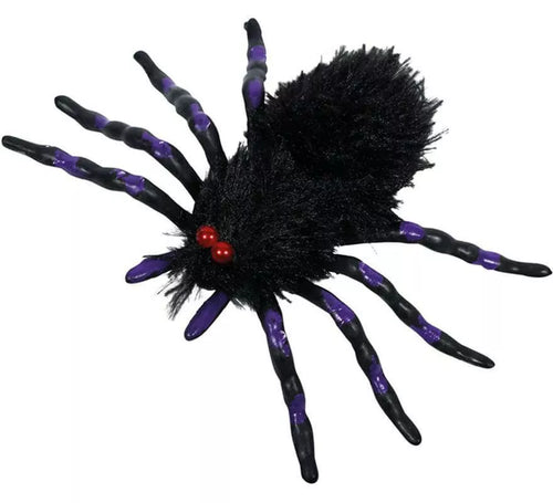 Araña Negra y Morada de 18x12 cm