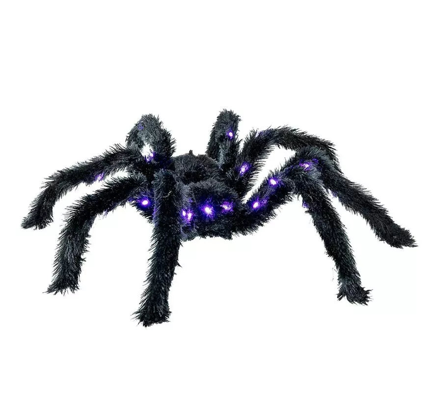 Translation missing: it.Araña peluda negra con luz de 86 cm