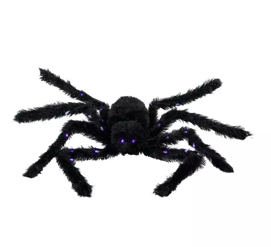 Translation missing: it.Araña peluda negra con luz de 86 cm