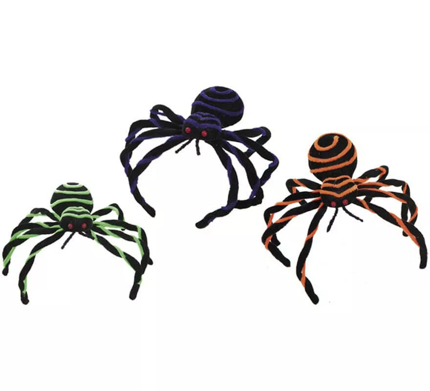 Arañas Rayadas de 32 cm en 3 colores surtidos
