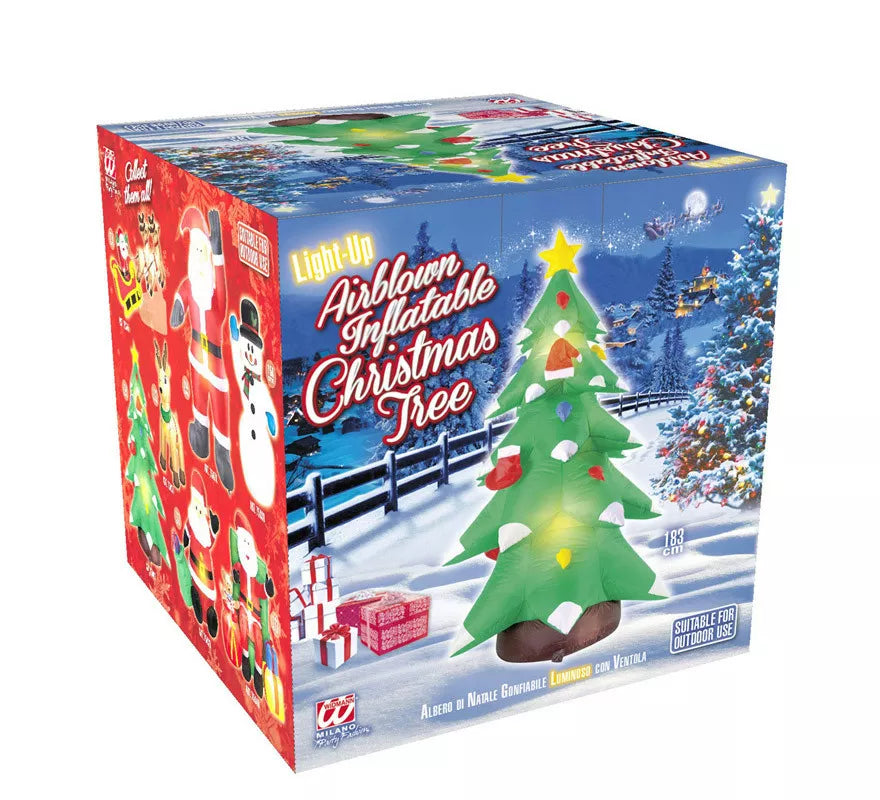 Translation missing: it.Árbol de Navidad Hinchable Luminoso con Ventilador de 183 cm